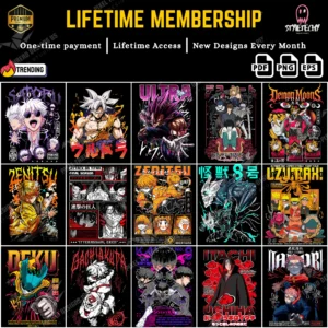 LIFETIME MEMBERSHIP | Anime T-Shirt Designs — Forever