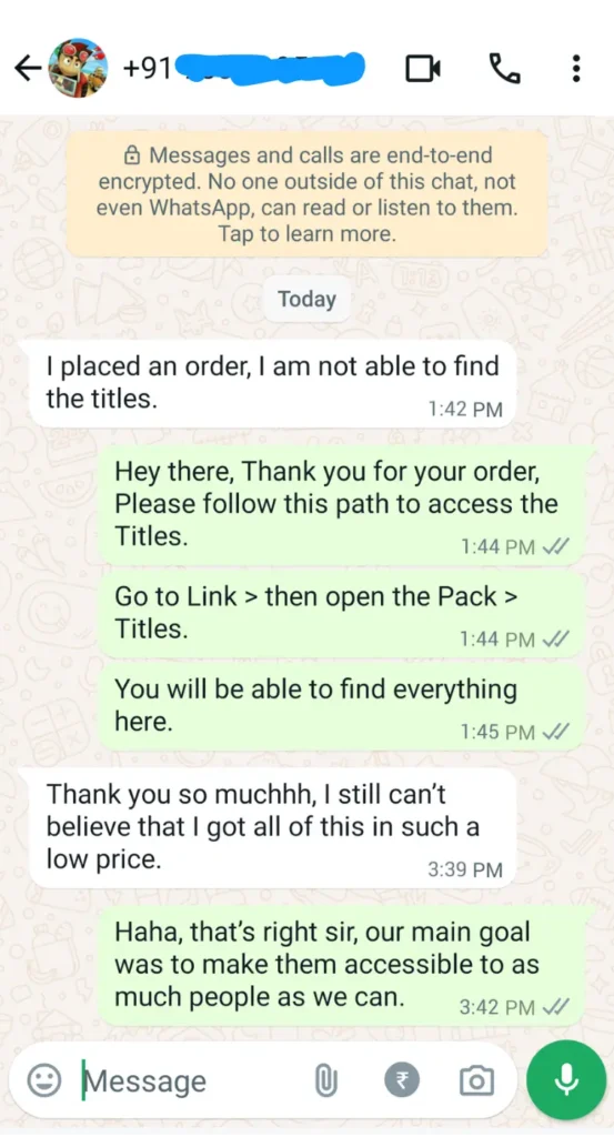 Customer review 1